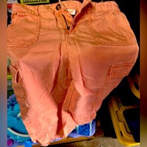 Girls Cat & Jack Peach Straight Cargo Pants